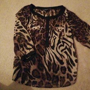 AGB leopard print blouse. Cyber Monday deal